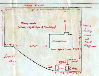 Plan of the school in 1904 [SDLittleBarford3/1]